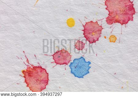 Macrophotography Of Hand Drawn On Paper Grain Texture