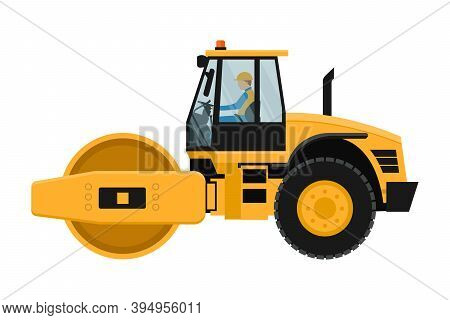 Flattening Roll Design With Heavy Machinery Driver