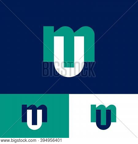 M And U Letters. Abstract M, U Monogram.  Logo Can Used For Business, Web, Medicine, Clinic, Or Orga