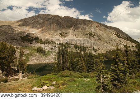 September Morn Lake In Beartooth Mountains, Montana