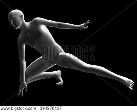 Grey 3D Maneken Yoga Poses