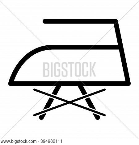 Don T Iron With Steam Flat Icon Isolated On White Background. No Steam Symbol. Machine Vector Illust