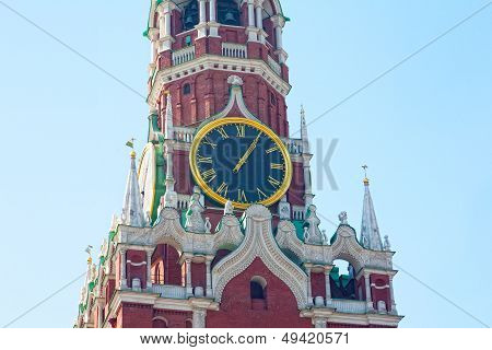 Chiming clock on the Spassky tower