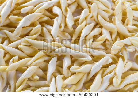 Background of raw Strozzapreti