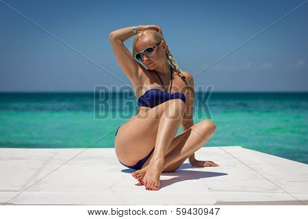 on the deck