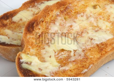 Toast tereyağı ile