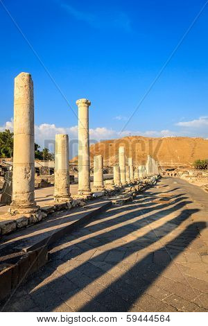 Ancient city of Beit She'an in Israel