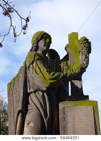 Old Statue In Cemetery