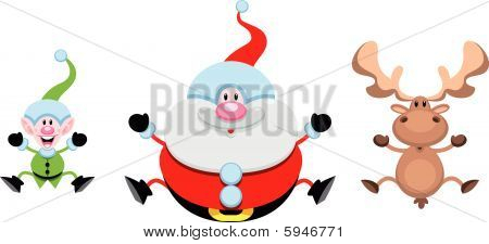 Christmas cartoon characters