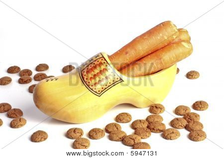 Havuç ve gingernuts ahşap Ayakkabı