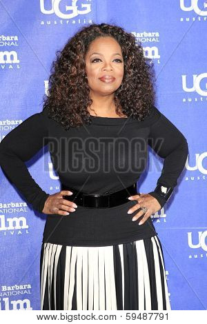 SANTA BARBARA - FEB 5: Oprah Winfrey at the 29th Santa Barbara International Film Festival Montecito Award at the Arlington Theater on February 5, 2014 in Santa Barbara, CA