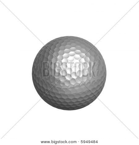 Silber Golfball