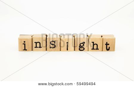 Insight Wording, Intelligence And Knowledge Concept