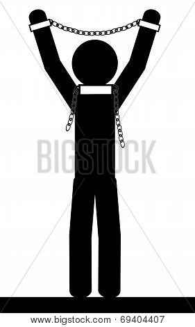 Man in chains