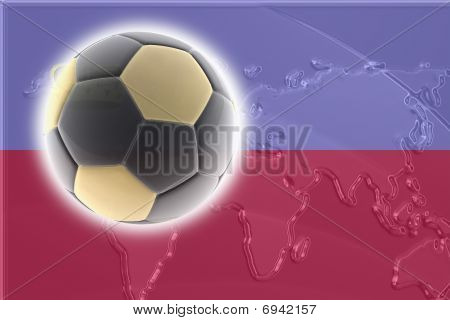 Bandiera del calcio Lichenstein