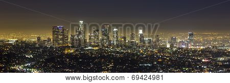View of Downtown Los Angeles from the Hollywood Hills.