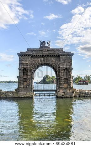 Entry Arch Over Boldt Castle, Thousand Islands