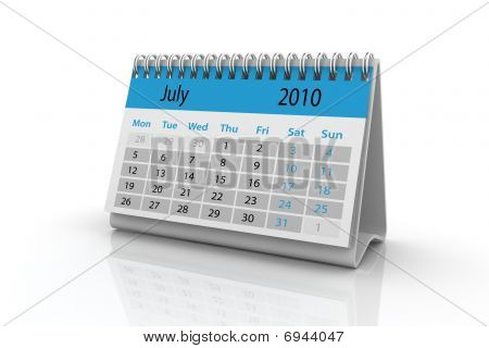 July 10 Calendar Image Photo Free Trial Bigstock