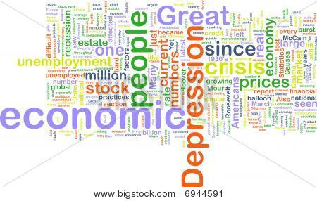经济萧条 Wordcloud