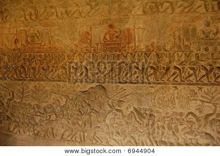 Angkor Wat ściany