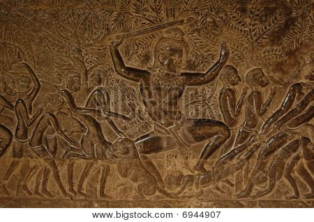 Angkor Wat ściany