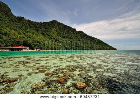 Scenic view of Sabah Borneo Island