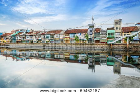 Binh Dong port at morning