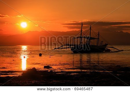 Tropical Island Sunset