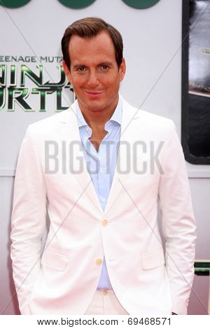 LOS ANGELES - AUG 3:  Will Arnett at the Teenage Mutant Ninja Turtles Premiere at the Village Theater on August 3, 2014 in Westwood, CA