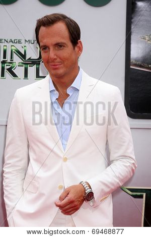 LOS ANGELES - AUG 3:  Will Arnett at the Teenage Mutant Ninja Turtles Premiere at the Village Theater on August 3, 2014 in Westwood, CA