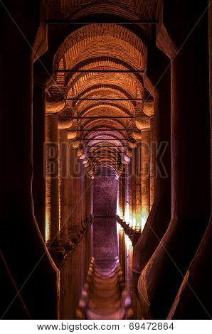 Basilica Cistern In Istanbul, Turkey