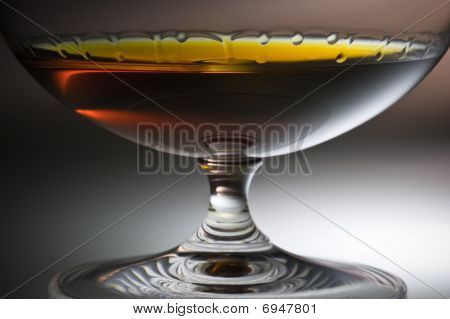 Alcool In vetro, gioco di luce.