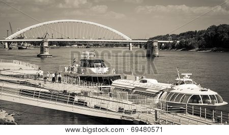 Port At Bratislava, Slovakia