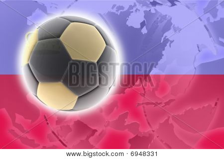 Bandiera del calcio Lichenstein