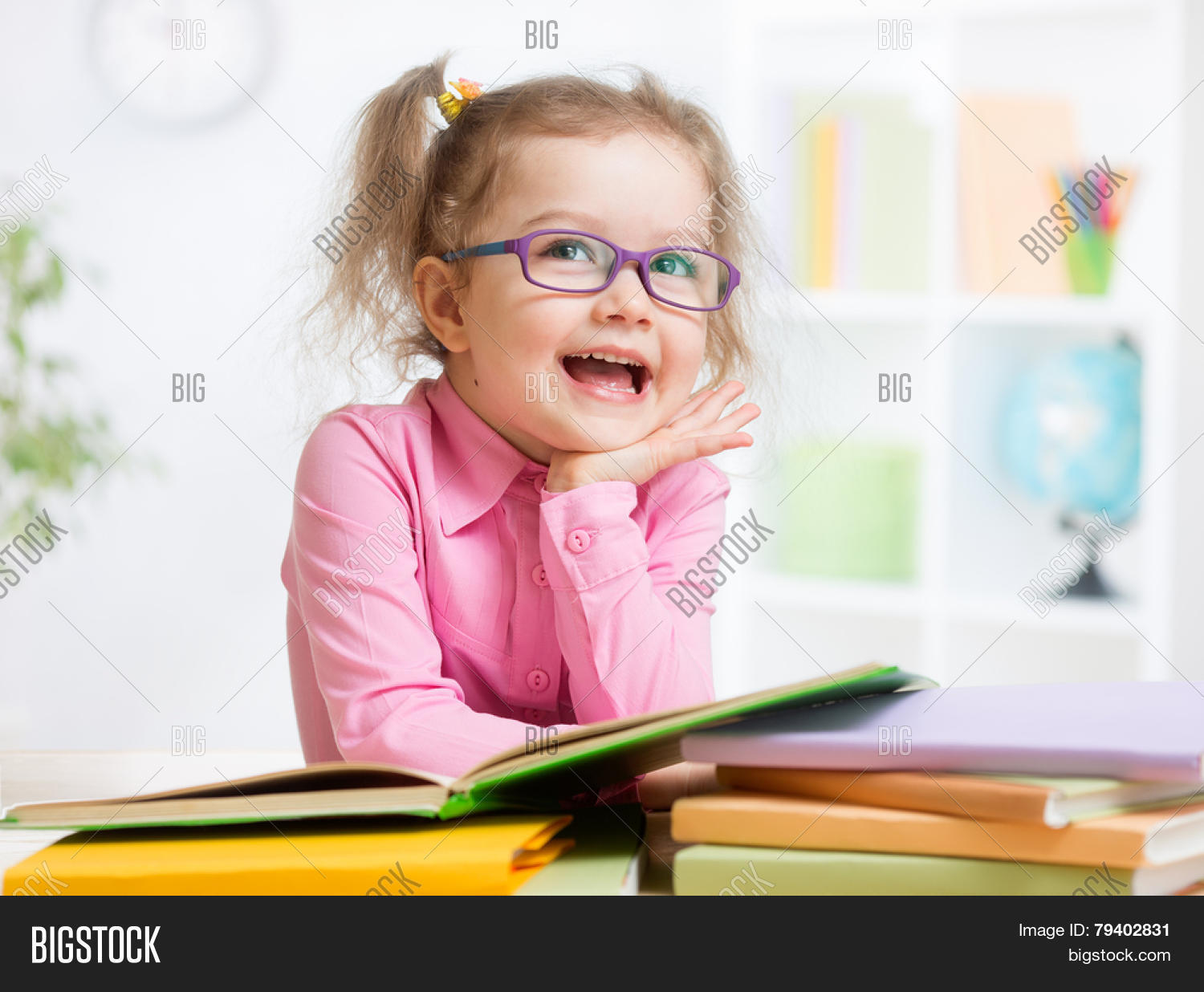 Happy Kid Reading Image & Photo (Free Trial) Bigstock