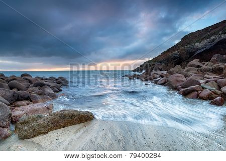 Sunrise At Penberth Cove