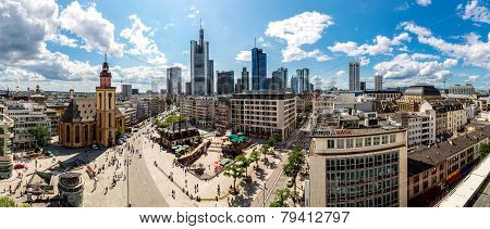 Financial District In Frankfurt