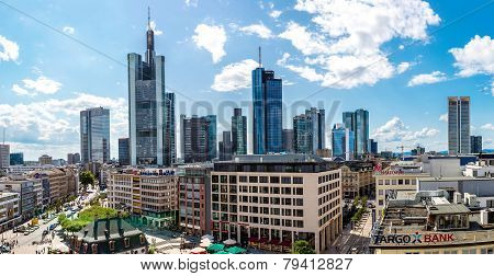 Financial District In Frankfurt