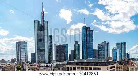 Financial District In Frankfurt