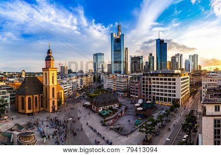 Aerial View Of Frankfurt