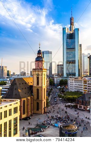 Aerial View Of Frankfurt
