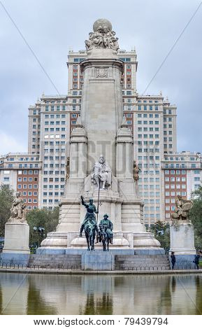 Spain Square In The Spanish Capital.
