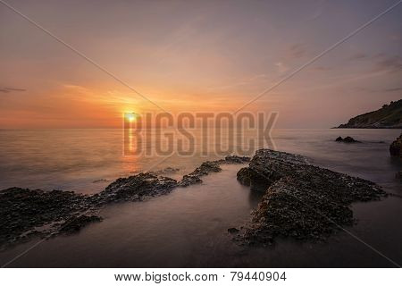Sunset at Khao-Laem-Ya National Park