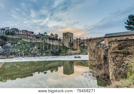 Alcantara Bridge At Toledo, Spain