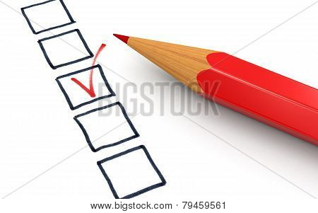 Pencil and CHOICE  (clipping path included)