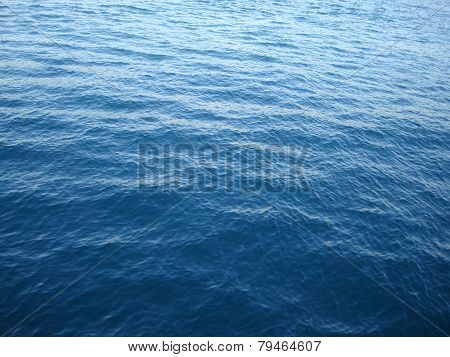 Blue water ripples