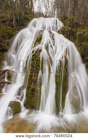 Waterfall in Kostel, Slovenia, central Europe