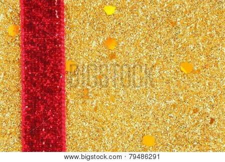 Golden Glitter Ribbon Image & Photo (Free Trial) | Bigstock