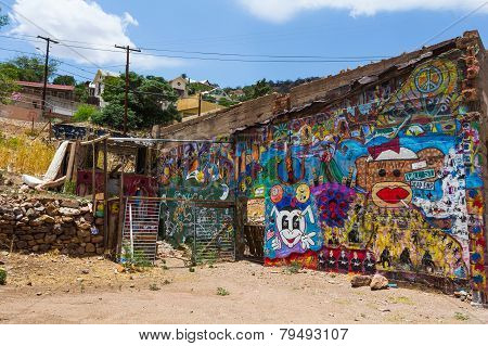 Colored Graffiti In Bisbee