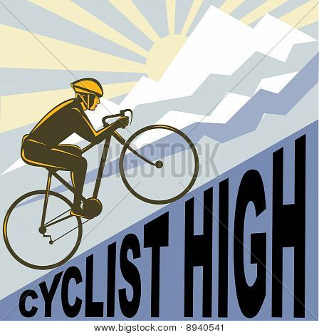 Horské kolo závodní cyklista
